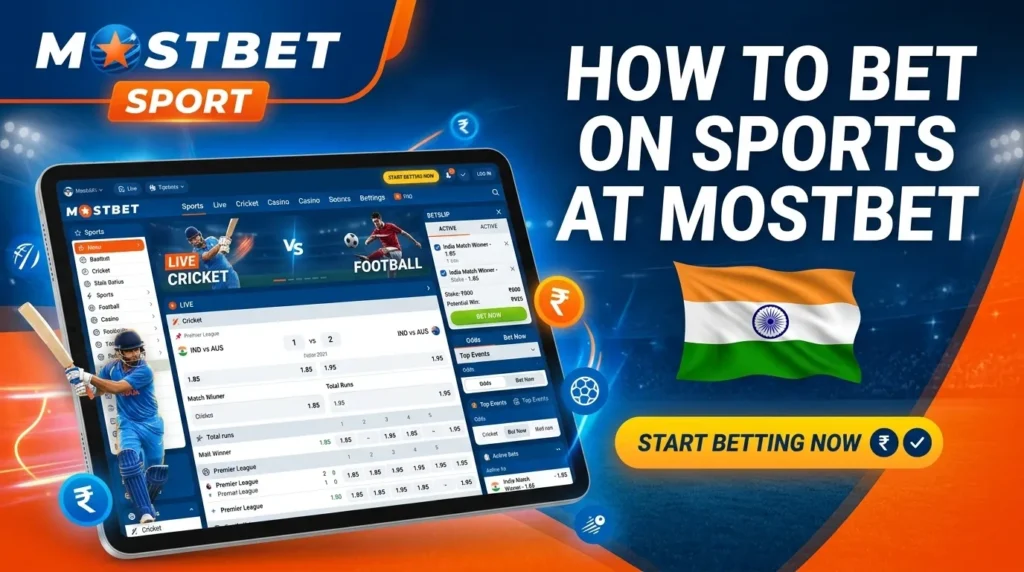 How to bet on sports at Mostbet - First of all, create an account