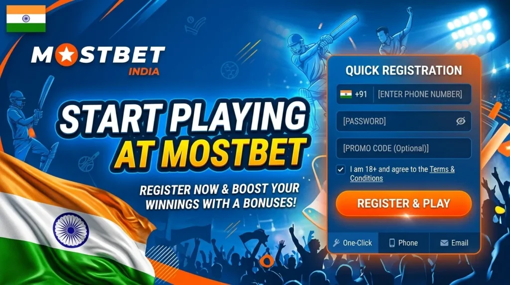 How to start playing at Mostbet India - Registration and Login